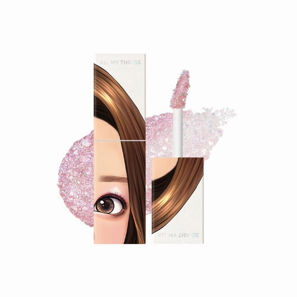 Liquid Pink Gold Chunky Glitter Eyeshadow 01 Some Love