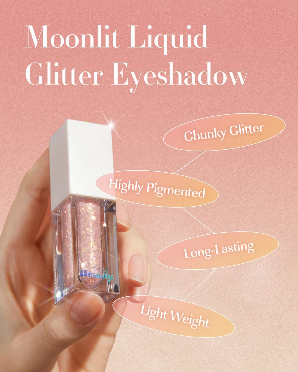 Liquid Pink Gold Chunky Glitter Eyeshadow 01 Some Love