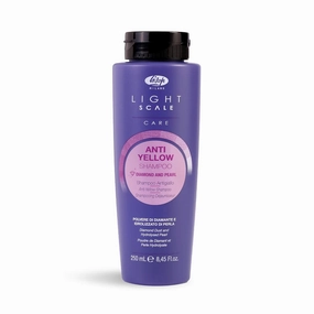 Lisap Purple Shampoo, Light Scale Hair Care Anti Yellow Purple Shampoo for Blondes, Toning Blonde, White, Silver Hair & Highlights, Nourishing & Hydrating Toner, Neutralizes Brassy Tones, 8.45 fl oz