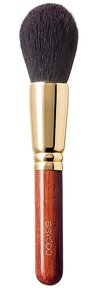 Long Series Finishing Powder Brush - Round Type, Brown