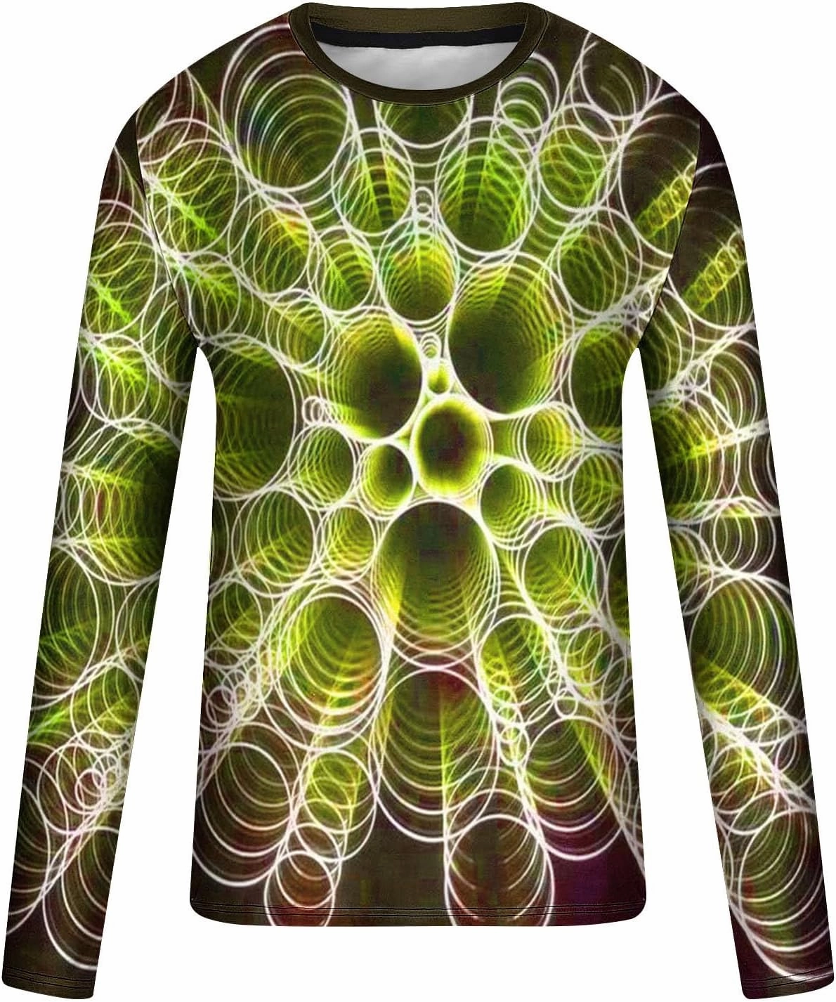 Long Sleeve Shirts for Men Funny 3D Print Graphic Tee Shirts Big and Tall Workout Tee Tops Casual Crewneck Sweatshirt