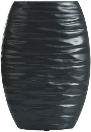 Longlands Lea Tall Vase in Modern Style-14.5 inches Tall and 10.5 inches Wide-Matte Black Finish 2476-Bel-5019803