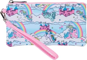 Loungefly Hasbro My Little Pony Sky Scene AOP Nylon Wristlet Wallet