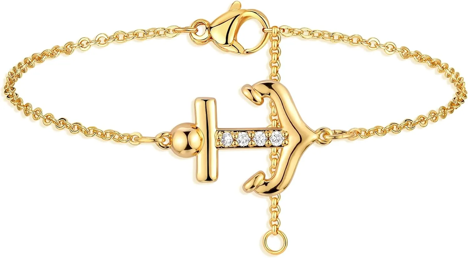 LOYATA Gold Bracelet Gold 14K Gold Filled Dainty Chain Simple Jewelry Gift for Women