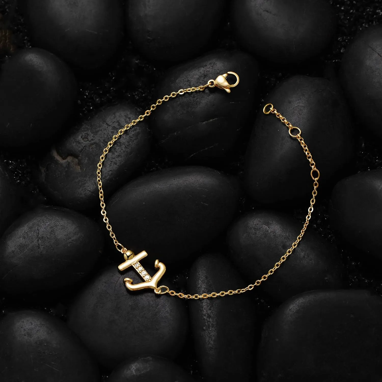 LOYATA Gold Bracelet Gold 14K Gold Filled Dainty Chain Simple Jewelry Gift for Women