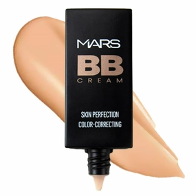 MA;RS -Lightweight- Foundation with BB Cream Formula for Daily Use | Blendable BB Cream with Medium Coverage | Color Correction for All Skin Types (30 ml) (Medium Beige)