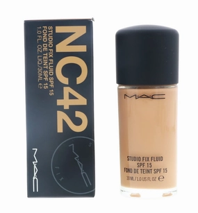 MAC Studio Fix Fluid Foundation SPF5, NC42, 1 Count, 1 Ounce