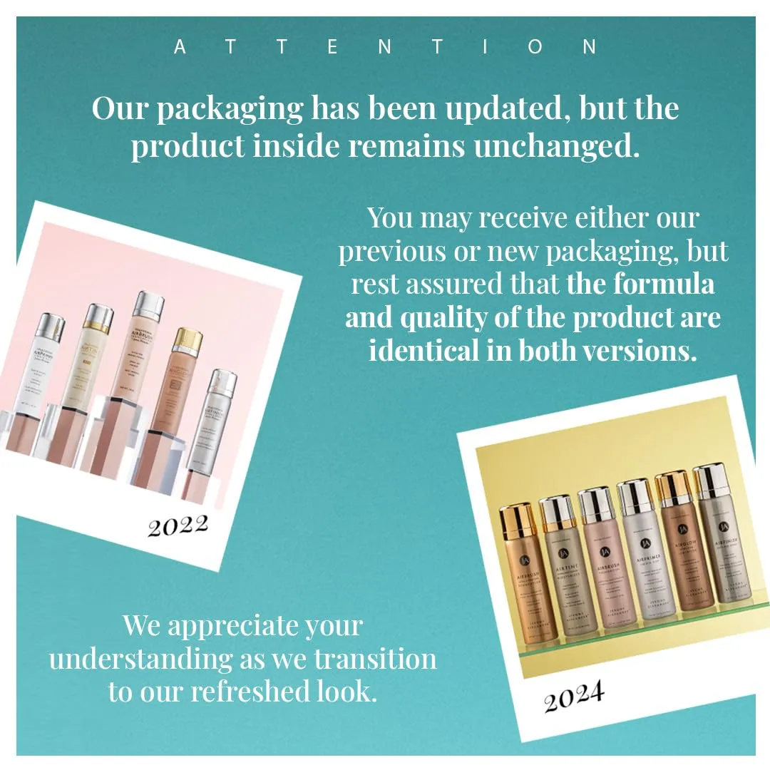 MagicMinerals AirBrush Foundation by Jerome Alexander – 2pc Set with Airbrush Foundation and Kabuki Brush - Spray Makeup with Anti-aging Ingredients for Smooth Radiant Skin - Fair