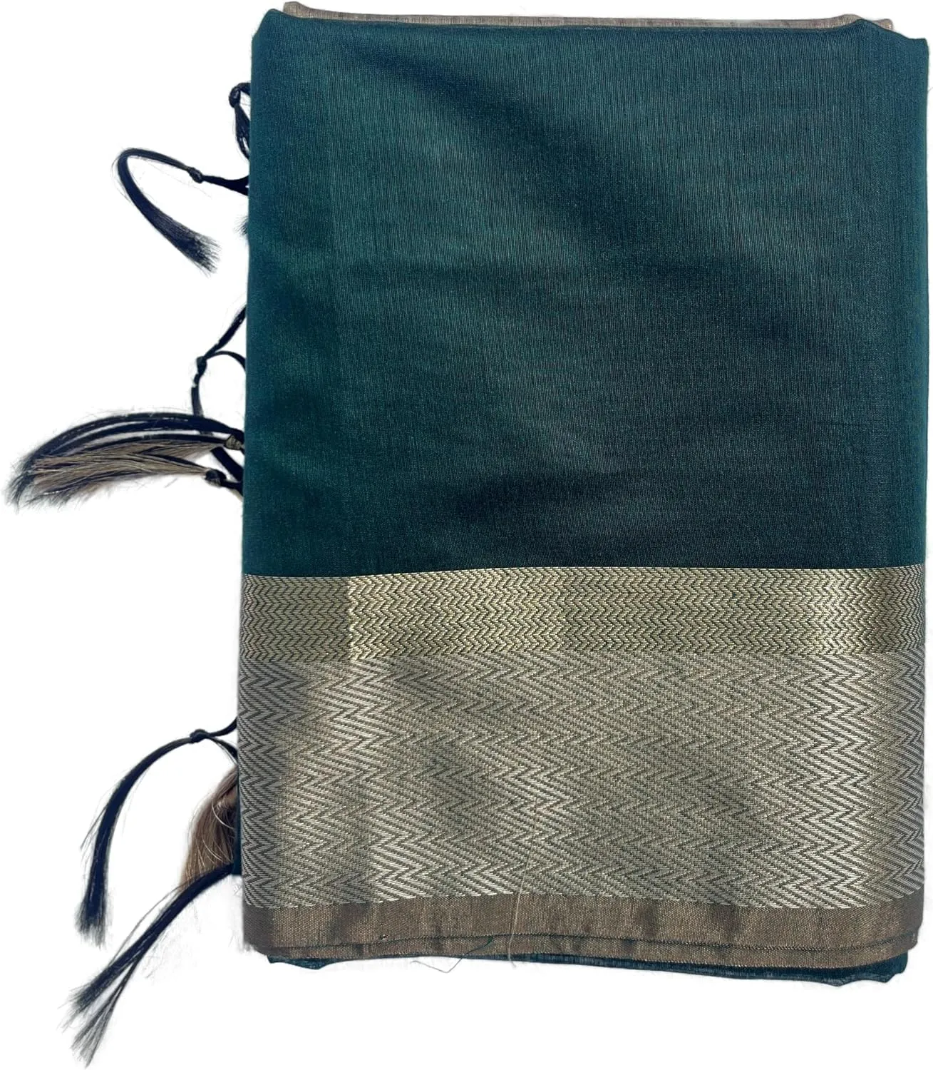 Maheshwari pure Silk Cotton Handloom hanwoven Saree With Orange & red Border