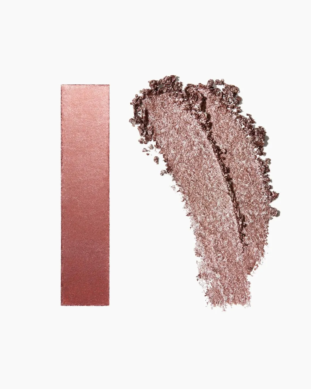 MAKE Beauty Multi-Chromatic Eye Shadow. Metal Reflecting Luminous Foil Finish Creamy, Buildable, Dimensional Long-wear, Crease-proof Powder Eyeshadow, Multichrome Shade - Gleam, Rose Gold