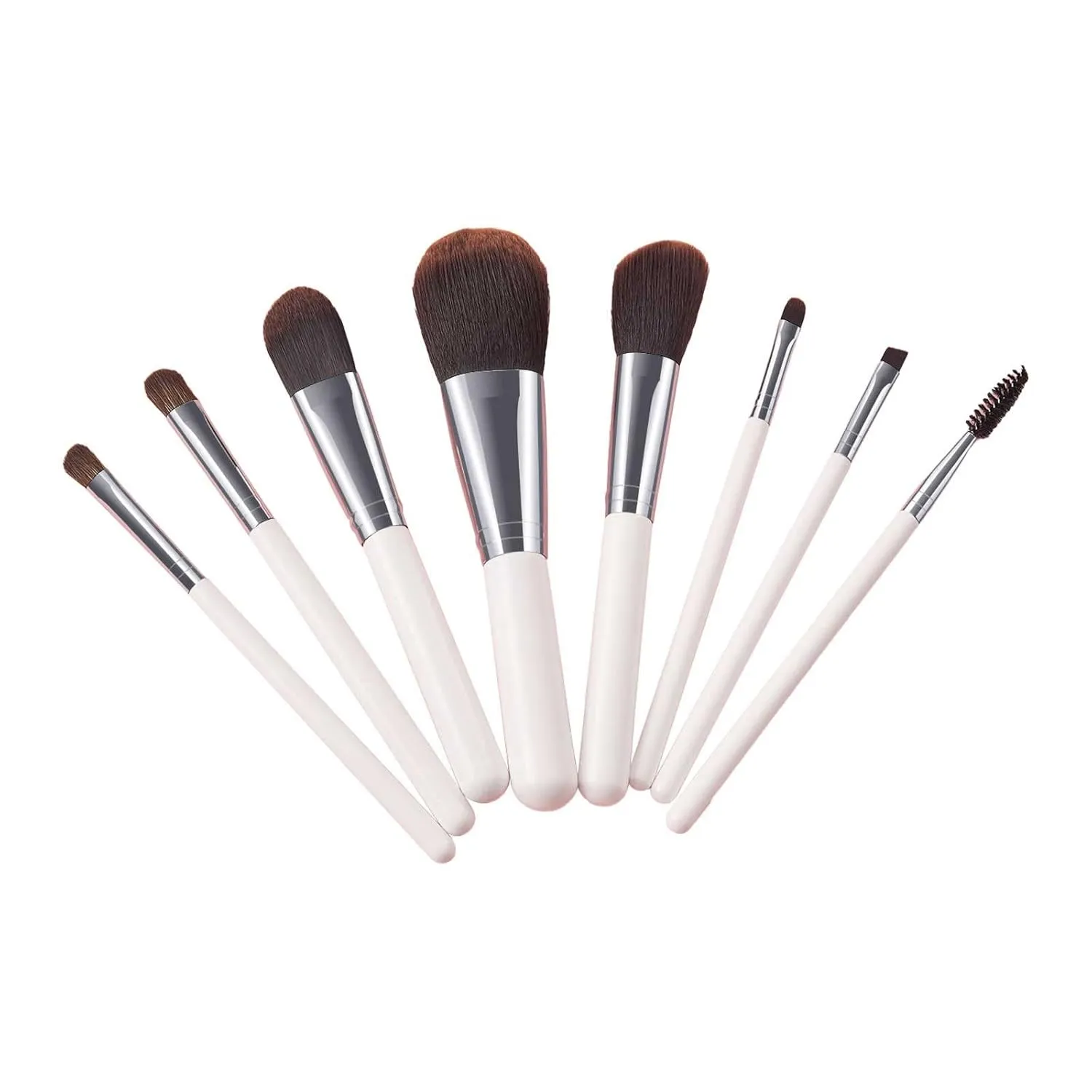 Makeup Brush Advanced Synthetic Concealer Foundation Powder Eyeshadow Makeup Brush Cosmetics Eyebrow Eyeshadow Powder Lip Gloss Brush 8 Pack Blending Brushes