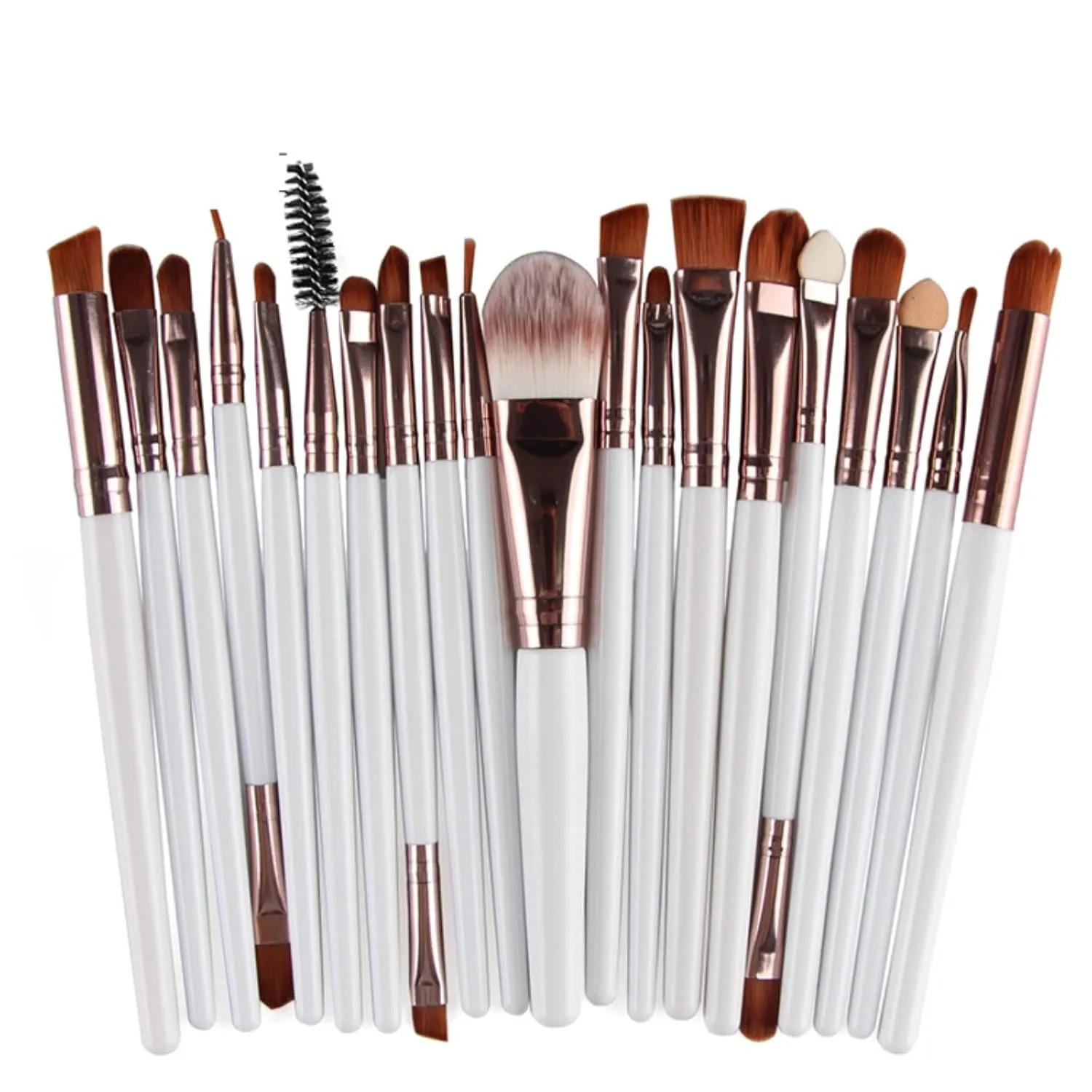 Makeup Brushes 20pcs Proffesional Cosmetics for Face Makeup Brush Set Powder Concealer Eyeshadow Eyebrow Lip Brush Beauty Tools Makeup Brushes (Gold)
