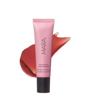 MARA - Natural Sea Silk Lip Balm With Algae   Moringa | Plant-Based Skin Care, Hypoallergenic | Moisturize, Plump   Soothe Dry, Chapped Lips (Nude Beach, 0.5 oz | 15 ml)
