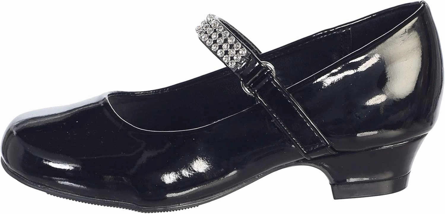 Mary Jane Shoes for Girls Dress Shoes Flower Girl Heels for Church Wedding Easter Christmas Zapatillas para Niñas de Vestir