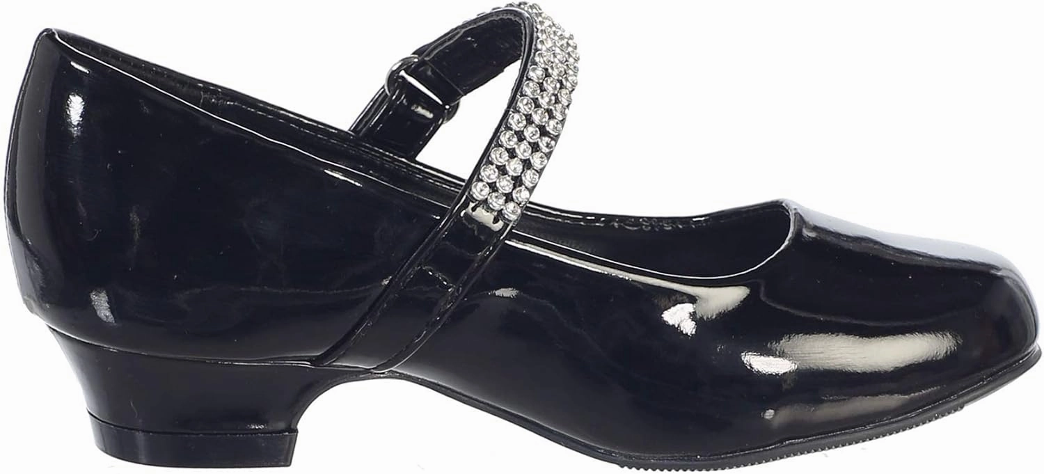 Mary Jane Shoes for Girls Dress Shoes Flower Girl Heels for Church Wedding Easter Christmas Zapatillas para Niñas de Vestir