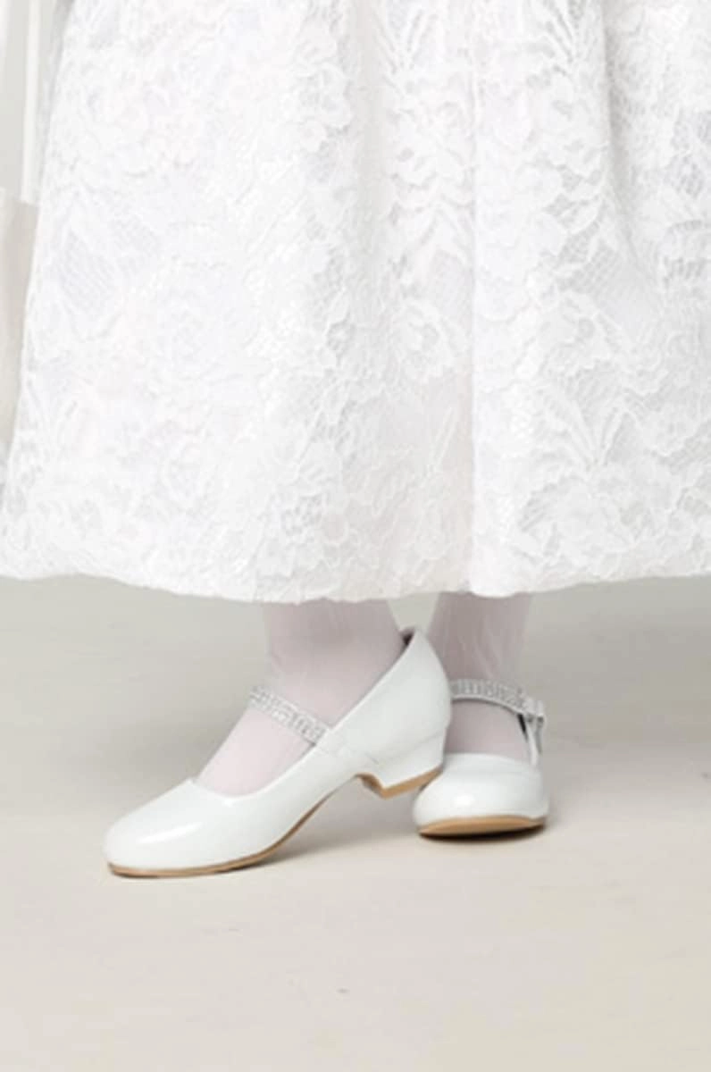 Mary Jane Shoes for Girls Dress Shoes Flower Girl Heels for Church Wedding Easter Christmas Zapatillas para Niñas de Vestir