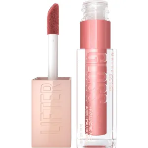 MAYBELLINE Lifter Gloss Lip Gloss Bundle with Hyaluronic Acid, 0.18 Ounce Each in Moon Nude Pink and Silk Warm Mauve Shades