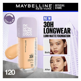 Maybelline New York Superstay Lumi Matte Liquid Foundation With SPF-16, 30H Weightless Longwear, 30ml, 120