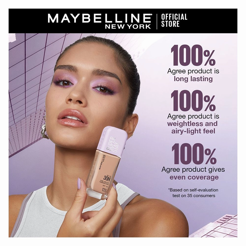 Maybelline New York Superstay Lumi Matte Liquid Foundation With SPF-16, 30H Weightless Longwear, 30ml, 310