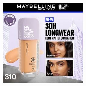 Maybelline New York Superstay Lumi Matte Liquid Foundation With SPF-16, 30H Weightless Longwear, 30ml, 310