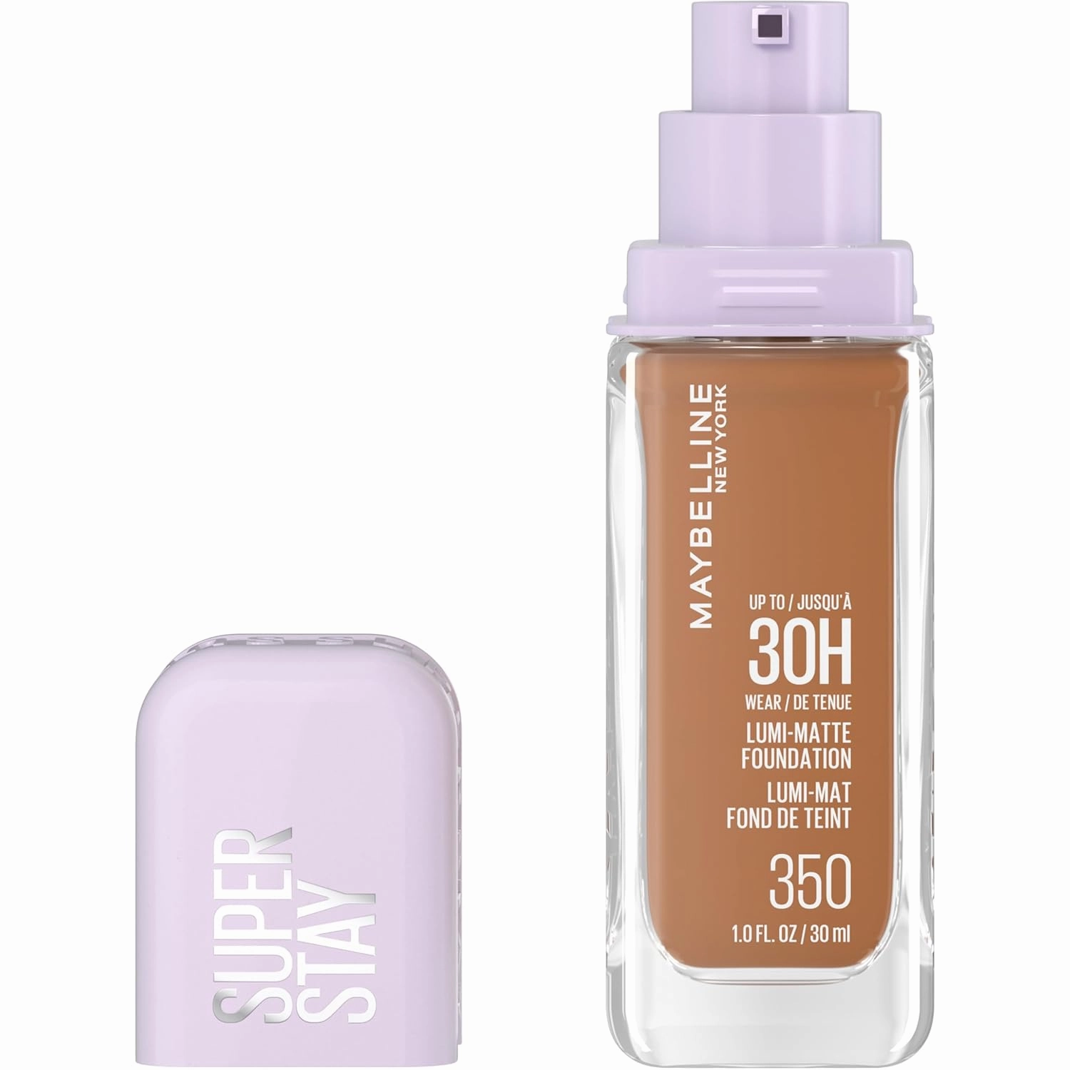 Maybelline Super Stay Lumi-Matte Foundation, Lightweight and Buildable Full Coverage Foundation Makeup For Up To 30HR Wear, 102, 1 Count