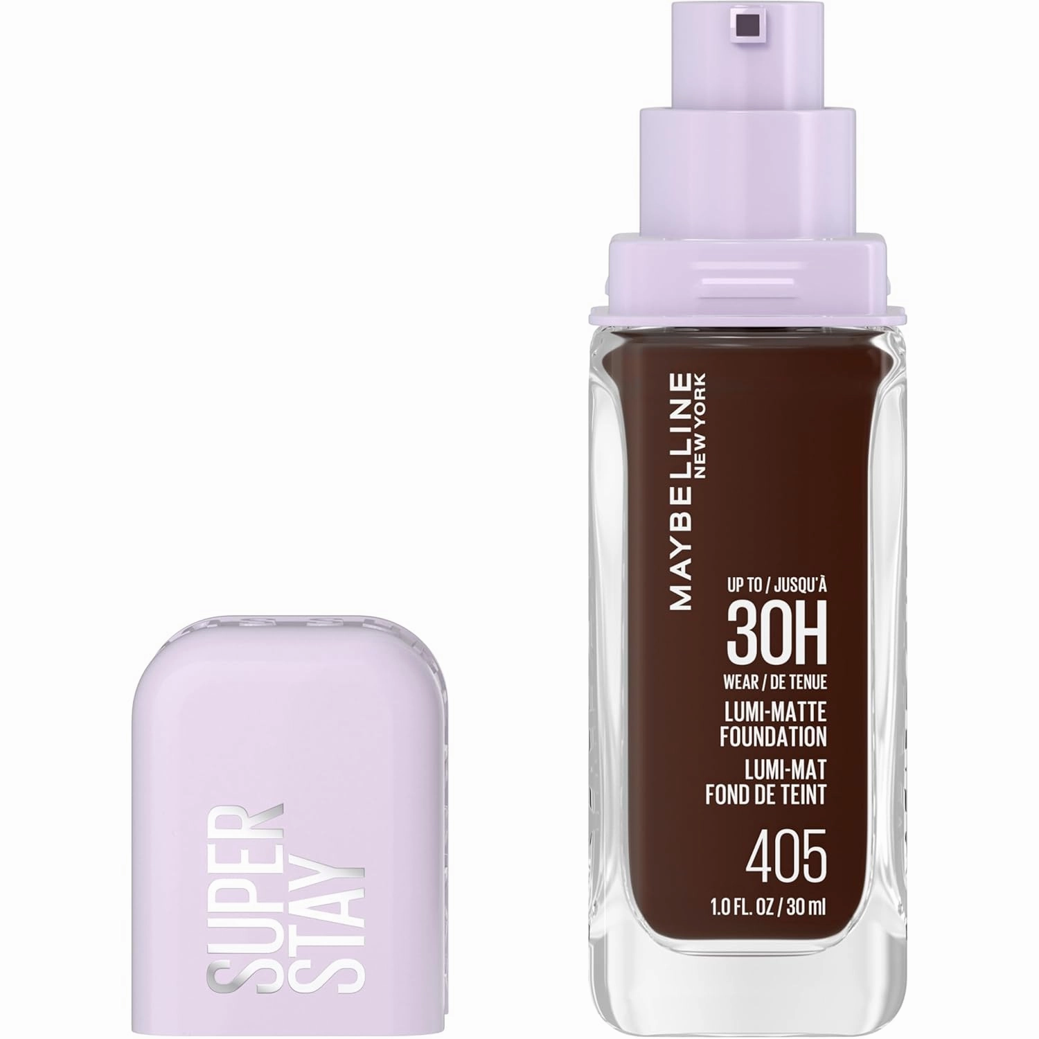 Maybelline Super Stay Lumi-Matte Foundation, Lightweight and Buildable Full Coverage Foundation Makeup For Up To 30HR Wear, 102, 1 Count