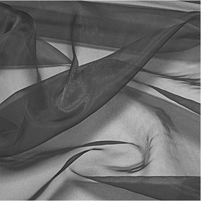 MDS Pack of 10 Yard Sheer Organza Fabric for Wedding Party Home Event Banquet Decorations, Backdrop Curtain Craft Dress Sewing Fashion DIY Crystal Organza Tulle Fabric Bolt 44” Wide - Silver Gray