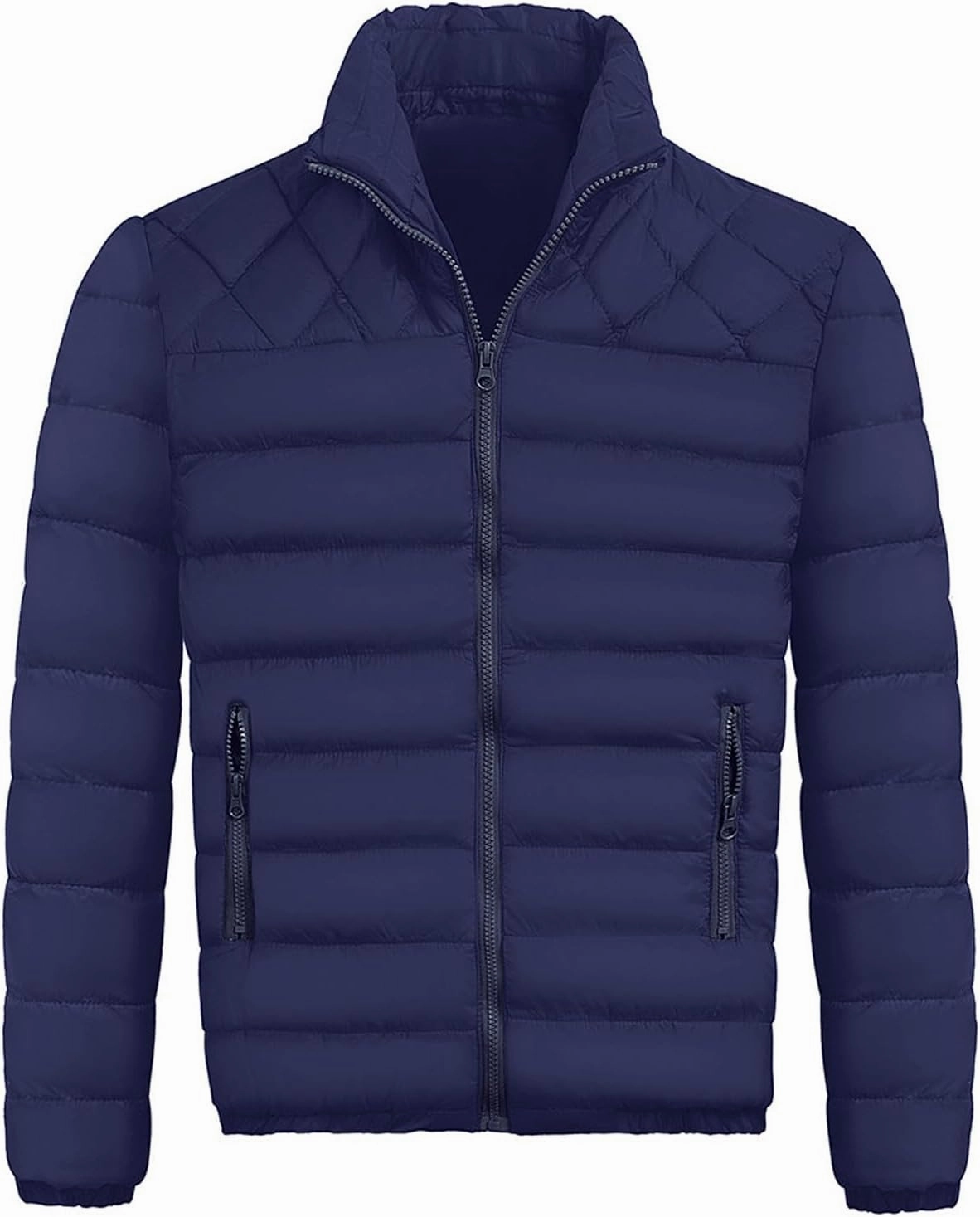 Men'S Down Jackets & Coats Zip Up With Hood Heated Plain Winter Jackets Thick Thermal Windproof Outwear
