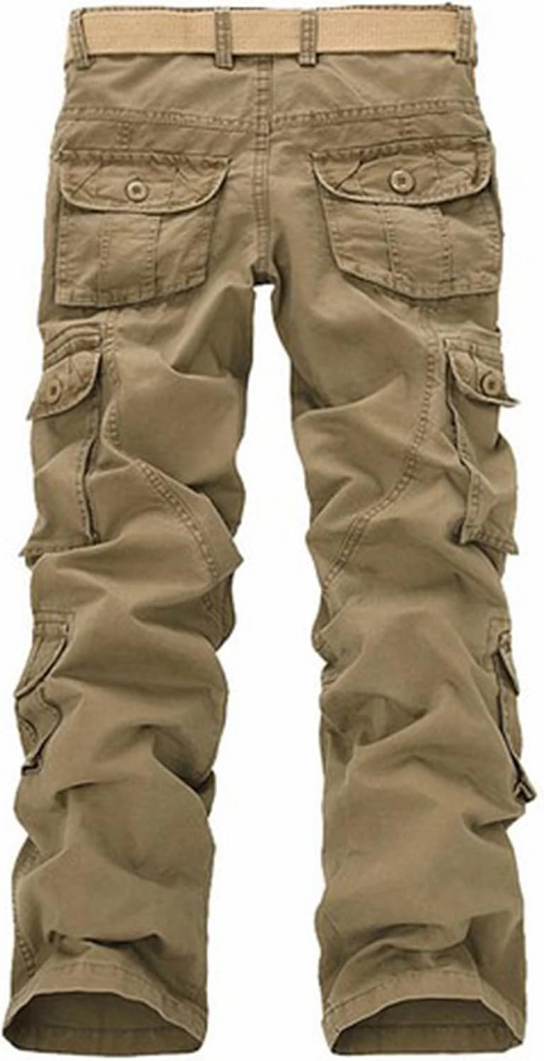 Men's Tactical Elite Cargo Pants Multi Pockets Baggy Pants Frayed Fishing Work Pants Wild Hunting Hiking Pants