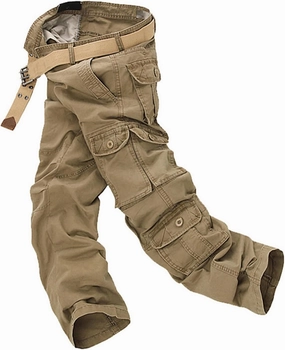 Men's Tactical Elite Cargo Pants Multi Pockets Baggy Pants Frayed Fishing Work Pants Wild Hunting Hiking Pants