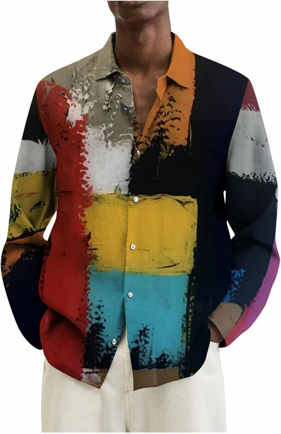 Men's Thermal Shirt Designer Spring Summer Casual Cotton Linen Solid Color Long Sleeve Shirts Loose Shirts