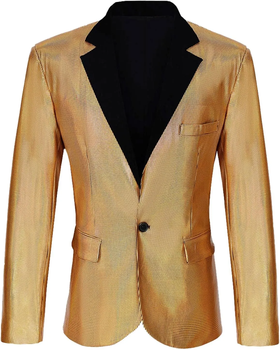 Men's 70s Disco Jacket Sequin Blazer Shiny Party Prom Outfit