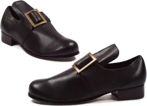 Mens Colonial Pilgrim Shoes Large Black