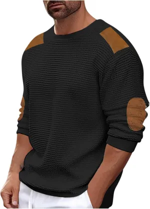 Mens Shirts Casual Stylish Long Sleeve Crewneck Sweatshirt No Hood Loose Lightweight Pullover Outdoor Clothing