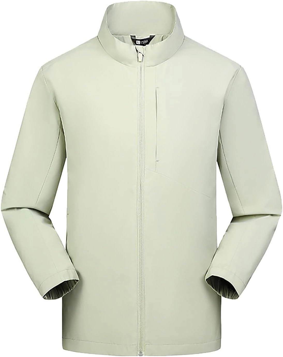 Mens Lightweight Rain Jacket Winter Stand Up Collar Hooded Waterproof Zip Up Windbreaker Outdoor Hiking Warm Jackets