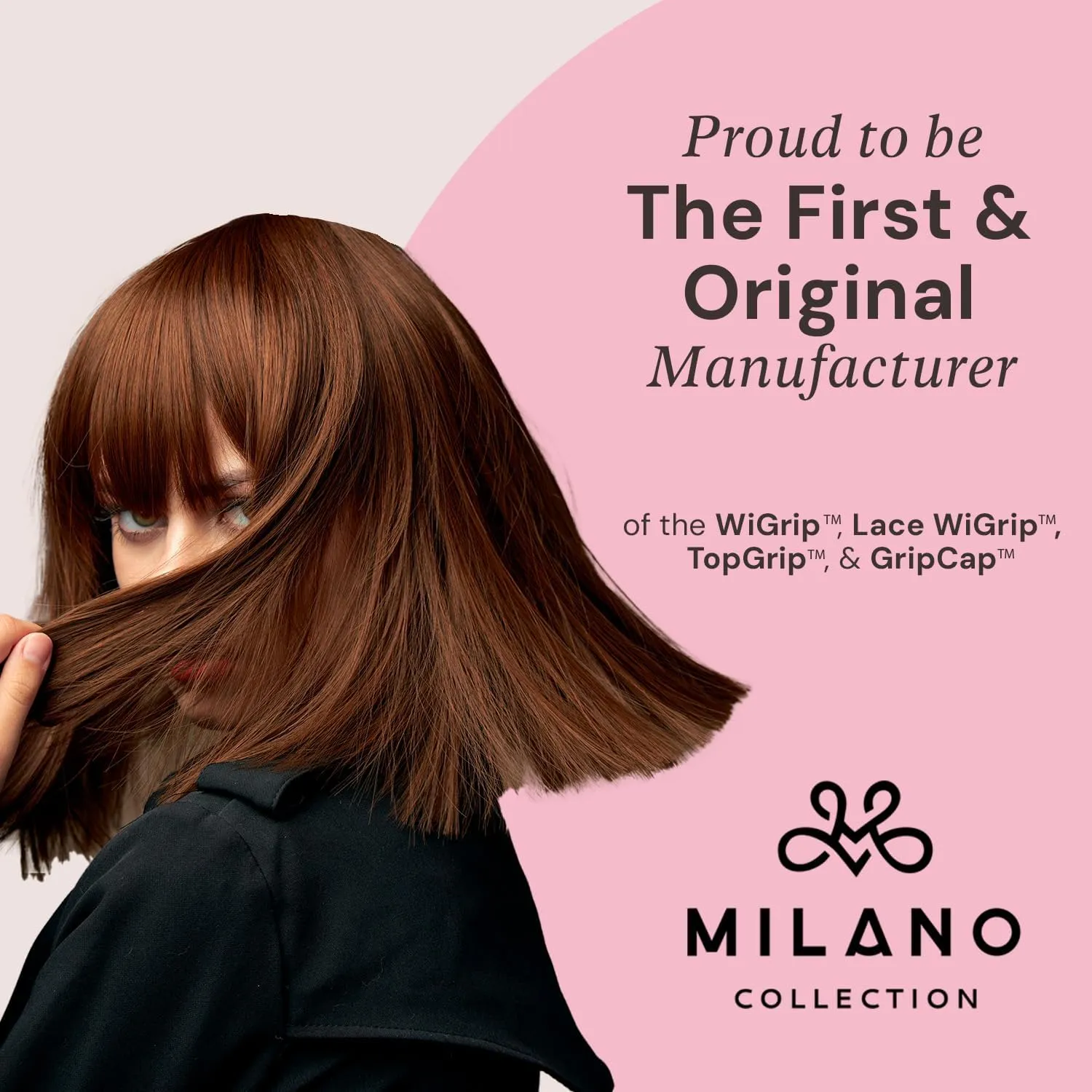 MILANO COLLECTION WiGrip Comfort Band with 9 Pack Nylon Wig Cap Liners Combo, Non-Slip Velvet Wig Band & 9 Elastic Caps, Adjustable, One Size Fits All, Nude