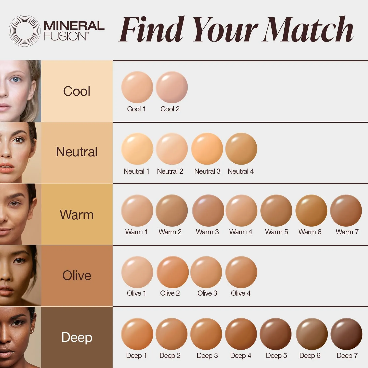Mineral Fusion Full Coverage Foundation, Liquid Foundation - Deep 3- Tan to Deep Complexion w/Golden Undertones, Lightweight Matte Finish, Up to 12 Hr Hydration, Hypoallergenic & Vegan, 1 fl. oz