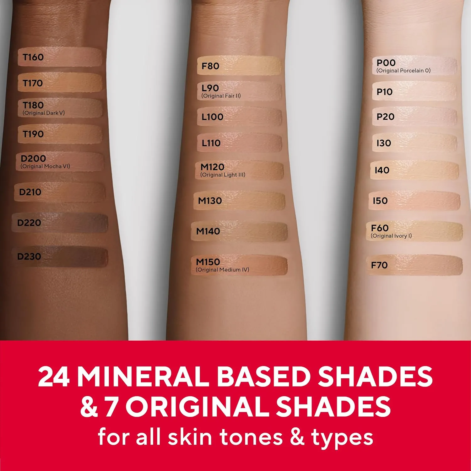 Mirabella Invincible For All HD Liquid Foundation - Anti-Aging Full Coverage Liquid Face Makeup - Moisturizing, Hydrating & Lightweight Foundation for All Skin Types (Deep D220)
