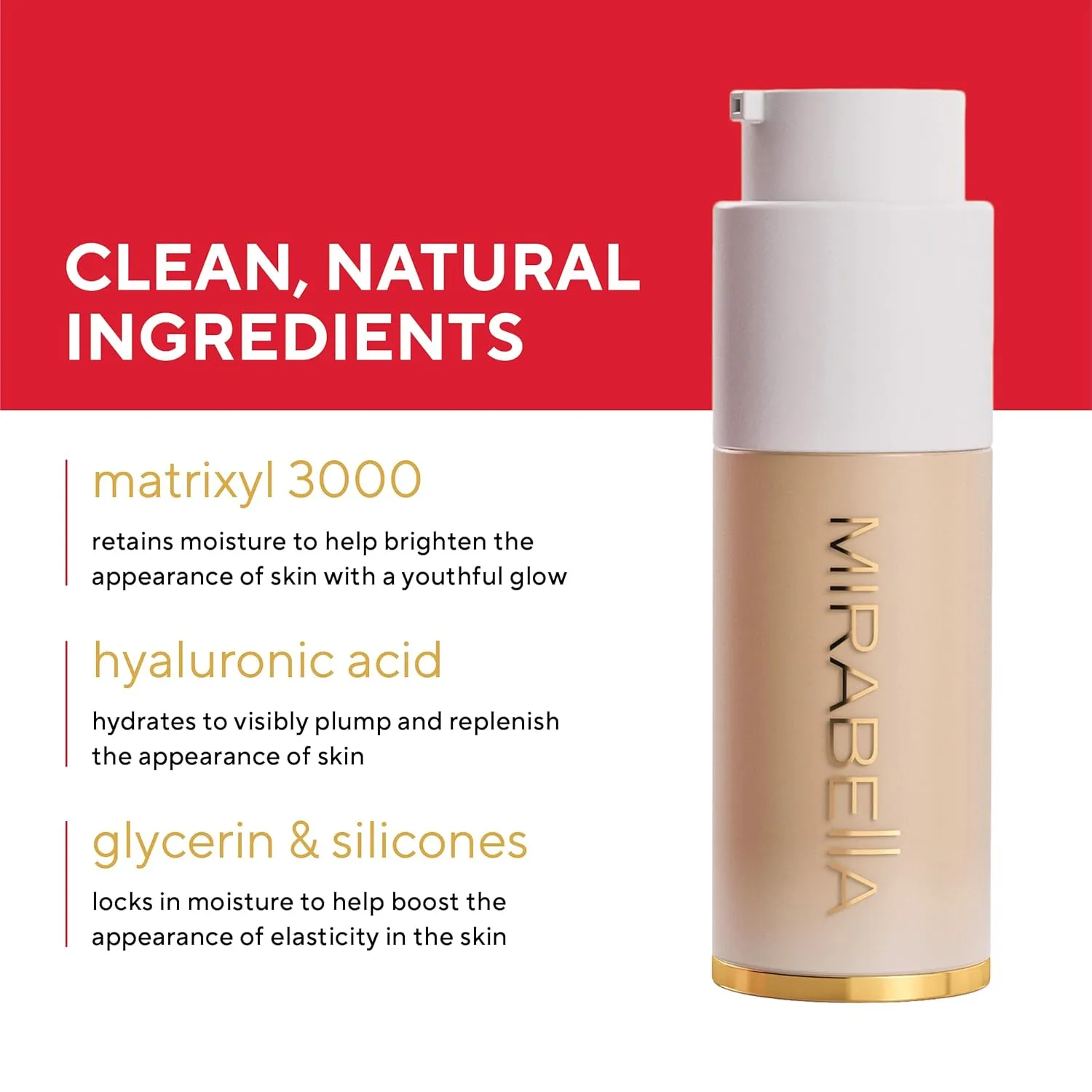 Mirabella Invincible For All HD Liquid Foundation - Anti-Aging Full Coverage Liquid Face Makeup - Moisturizing, Hydrating & Lightweight Foundation for All Skin Types (Deep D220)