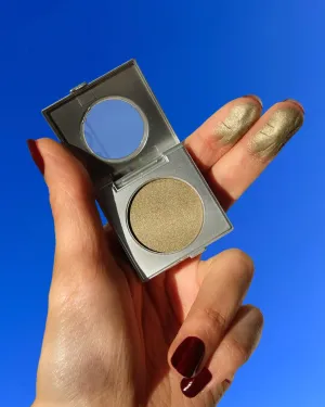 MODE Frost Pearl Gold Taupe Olive Eyeshadow Absolute CULTURED FANTASY High Pigment Long Wear Nourishing Potent Color, Natural Pressed Powder Eye Shadow Single Compact, Vegan, Cruelty Free