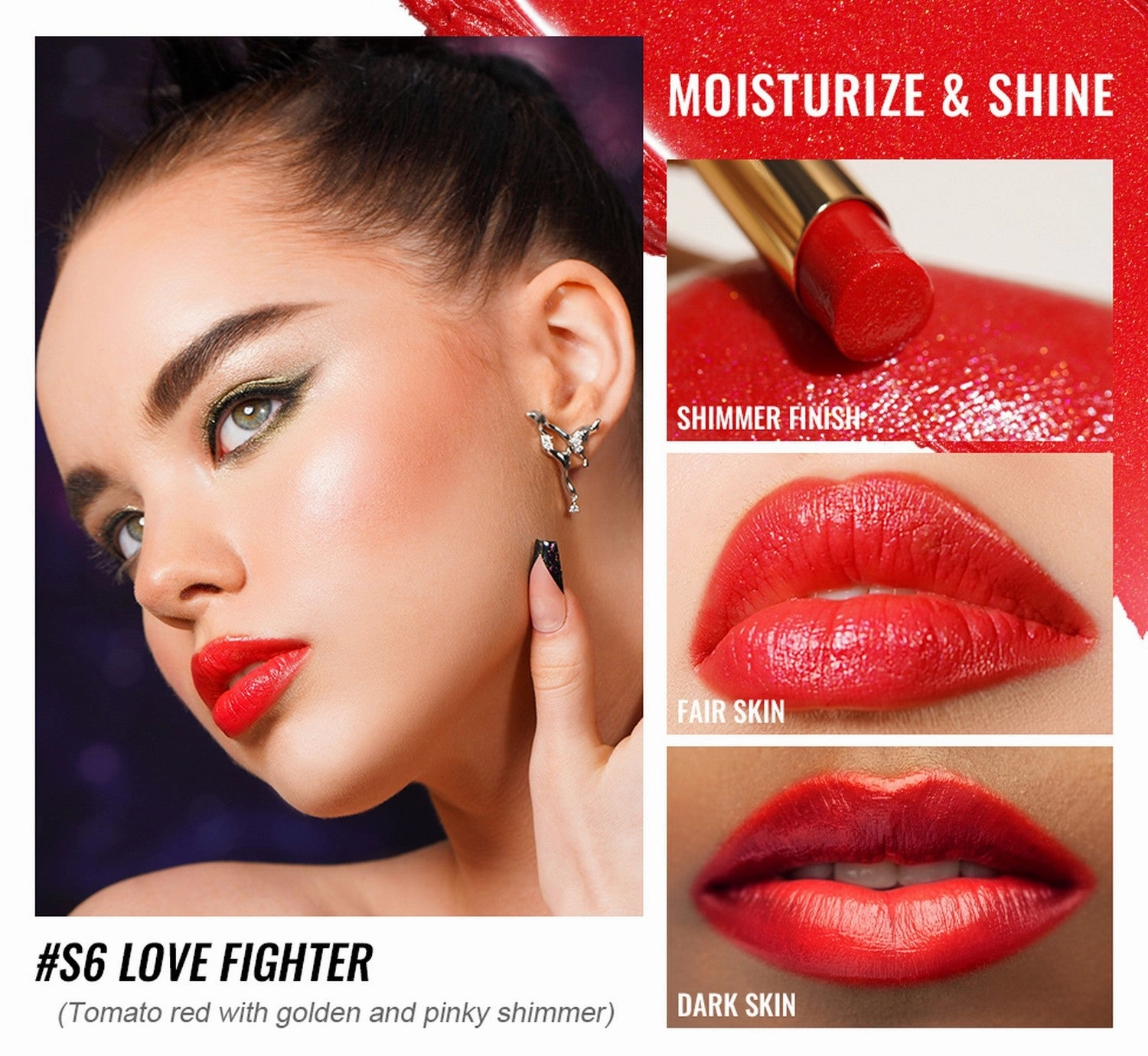 Moisture Shine Lipstick | S06 Love Fighter