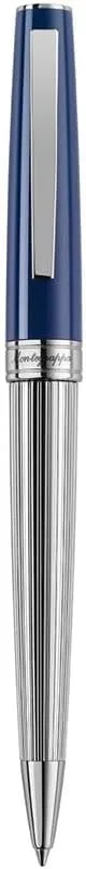 Montegrappa Armonia Duetto ISA1MBAB Ballpoint Pen Made of Fine Resin Silver/Blue Length: 138 mm