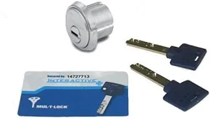 Mul-t-lock Mortise Cylinder 1 1/8" -Satin Chrome