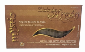 Mystic Argan Oil Ampoule - Strengthen, Hydrate, Repair, Anti-Frizz, Detangle, Liquid Gold From Morocco (Pack of 7, 2.37, Fl Oz)