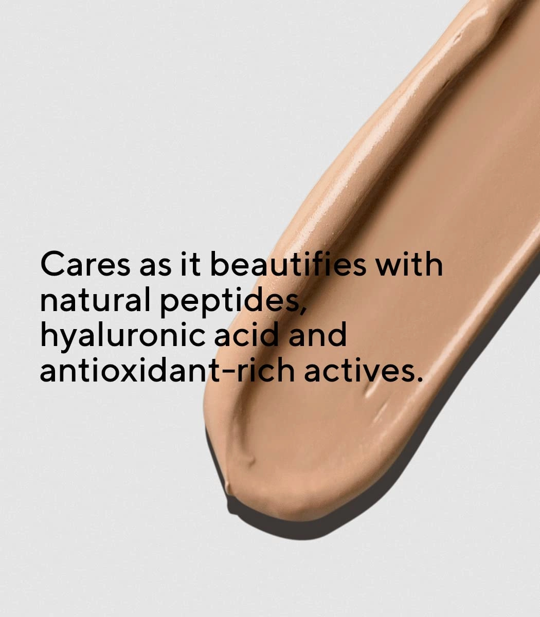 MÁDARA Organic Skincare |SKINONYM Semi-Matte Peptide Foundation, #35 TRUE BEIGE, 30ml – Boosted by collagen-supporting peptides, Semi-matte finish, Adapts to the skin's texture, Ecocert certified.