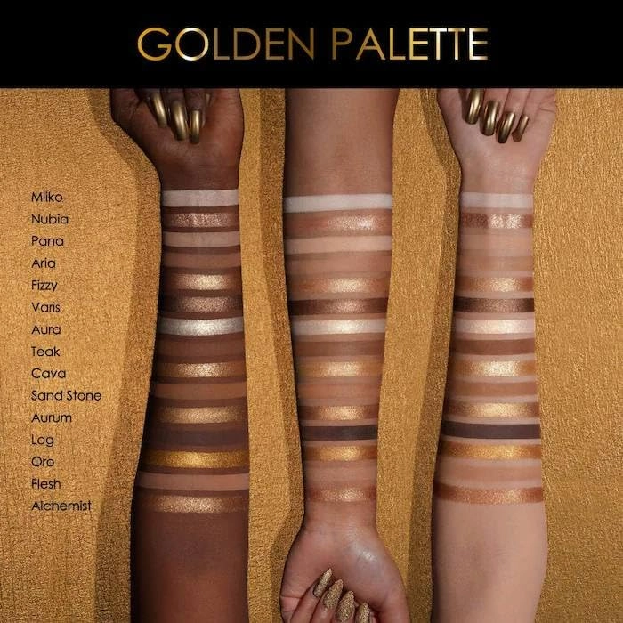Natasha Denona Golden Eyeshadow Palette, 1 Count (Pack of 1)