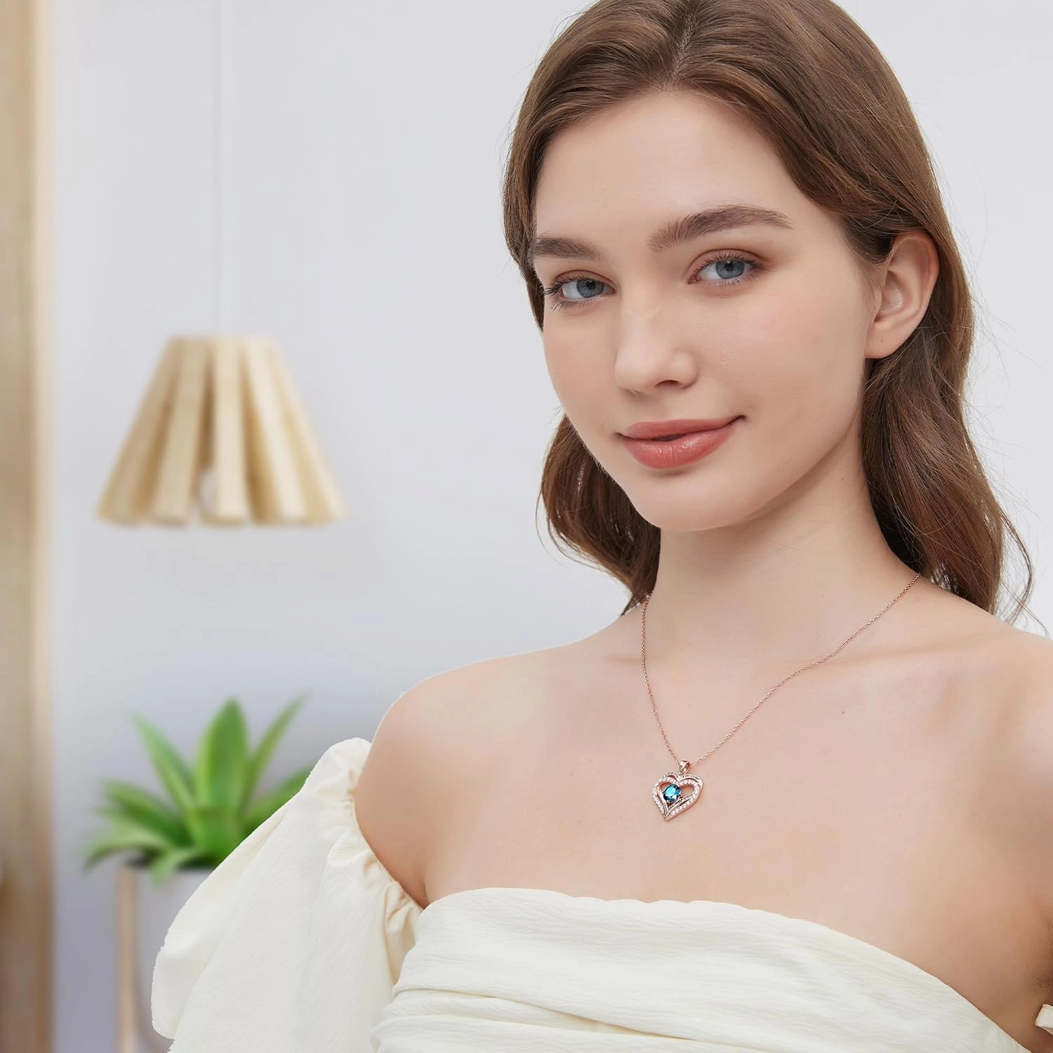 Necklaces for Women, Jewelry for Women with S925 Sterling Silver Rose Gold, Forever Love Heart Pendant Necklace Valentine's Day Birthday Mother's Day Gifts for Girlfriend Mom Sister Her