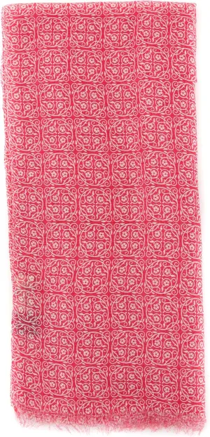 New Pink Linen Blend Scarf