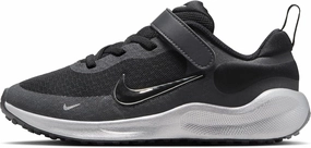 Nike Revolution 7 SE Little Kids' Shoes (FZ4806-001, Black/Anthracite/Smoke Grey/Metallic Silver)