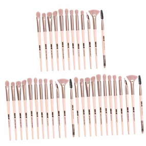 NOLITOY 3sets Eyeshadow Brush Set Fashionable Makeup Tools Sturdy Handles for Daily Use Beginners and Rose Gold for Women Cosmetic Application